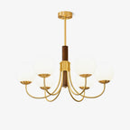 Lustra Chandelier Midas Touch Noyer Sphère Laiton - Neutralighting