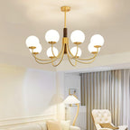 Lustra Chandelier Midas Touch Noyer Sphère Laiton - Neutralighting