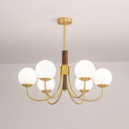 Lustra Chandelier Midas Touch Noyer Sphère Laiton - Neutralighting