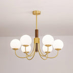 Lustra Chandelier Midas Touch Noyer Sphère Laiton - Neutralighting