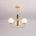 Lustra Chandelier Midas Touch Noyer Sphère Laiton - Neutralighting