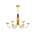Lustra Chandelier Midas Touch Noyer Sphère Laiton - Neutralighting