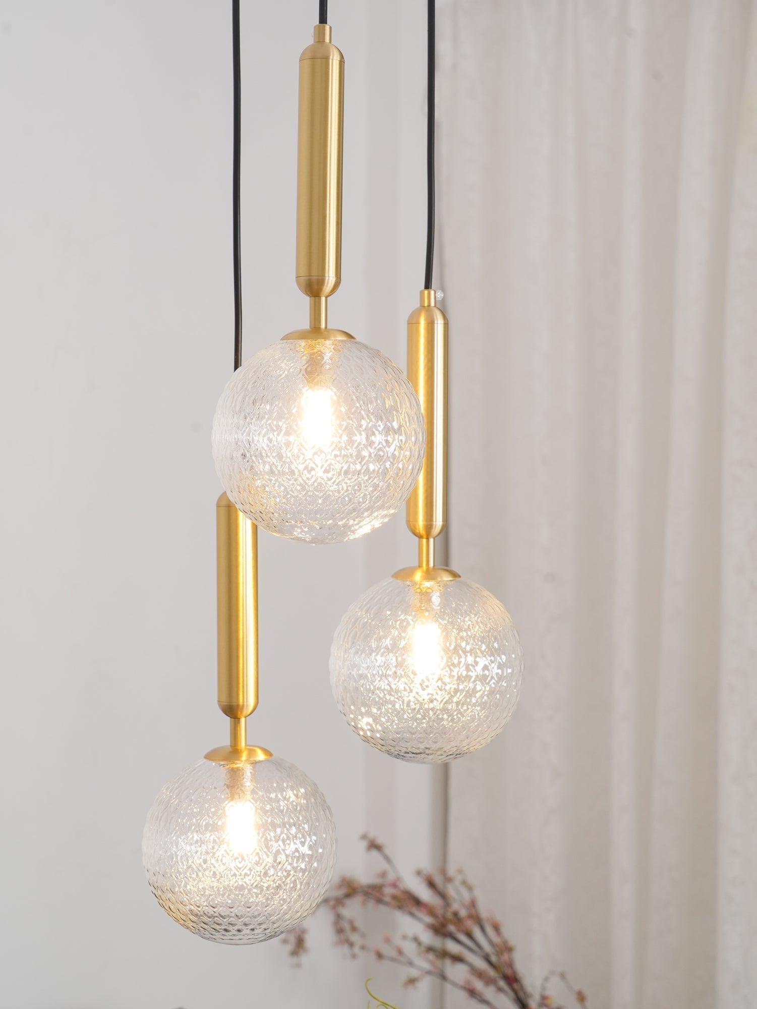 Velain Suspension industrielle en laiton - Neutralighting