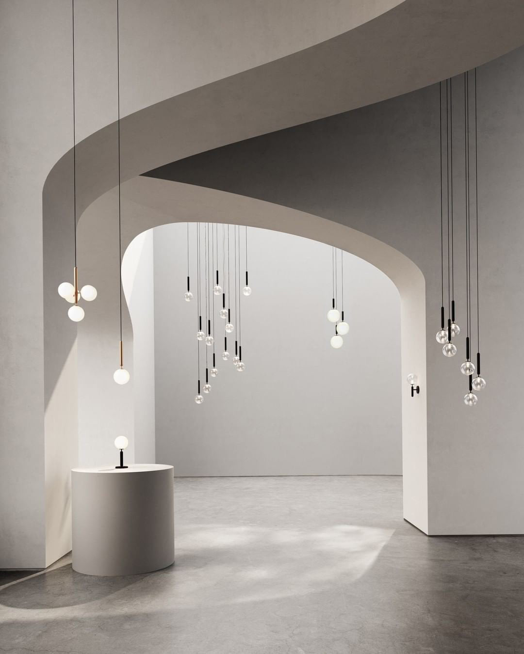 Calyxia Suspension Industrielle Classique en Verre - Neutralighting