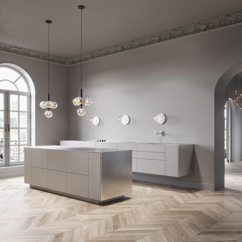 Calyxia Suspension Industrielle Classique en Verre - Neutralighting