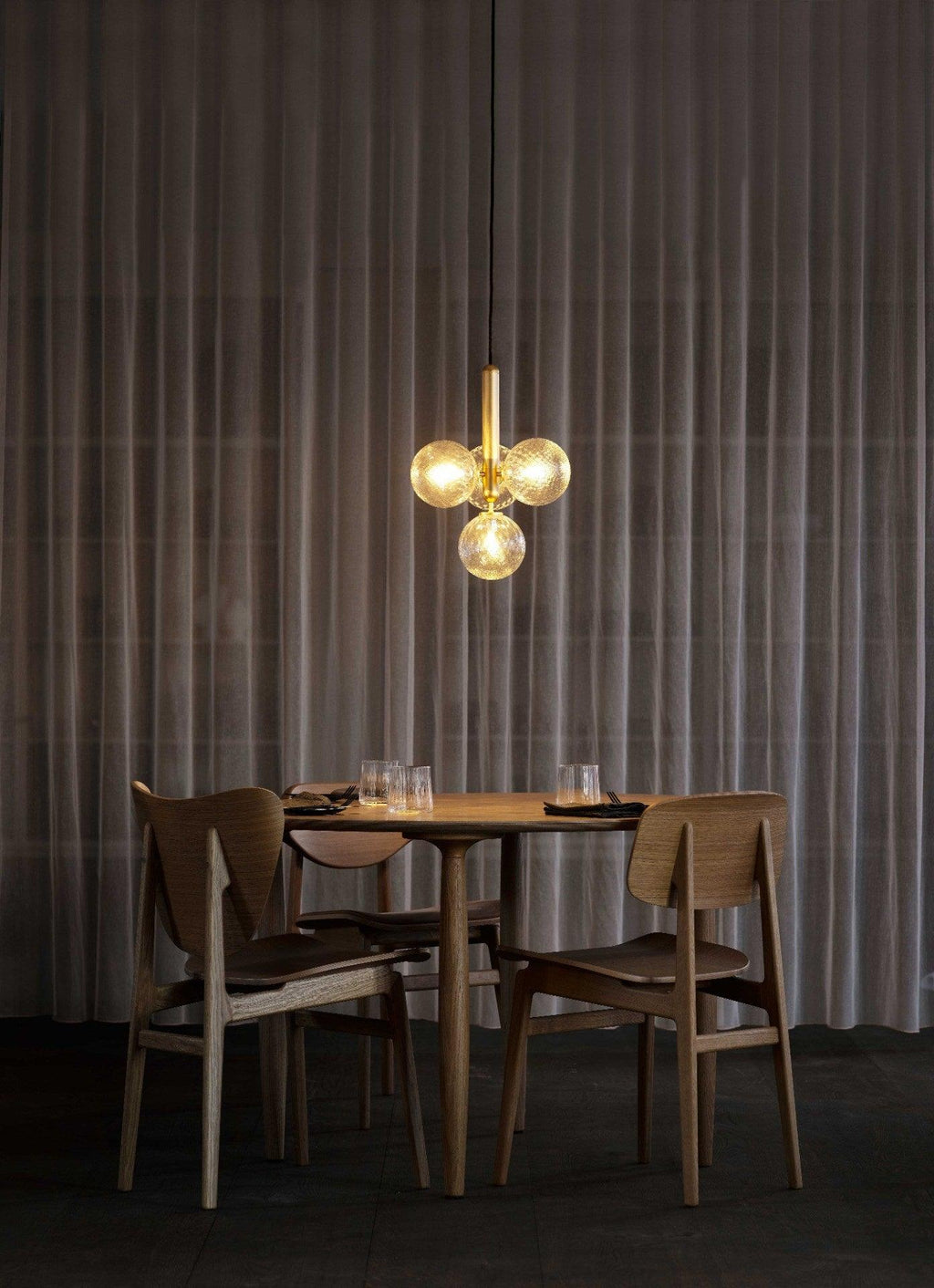 Calyxia Suspension Industrielle Classique en Verre - Neutralighting