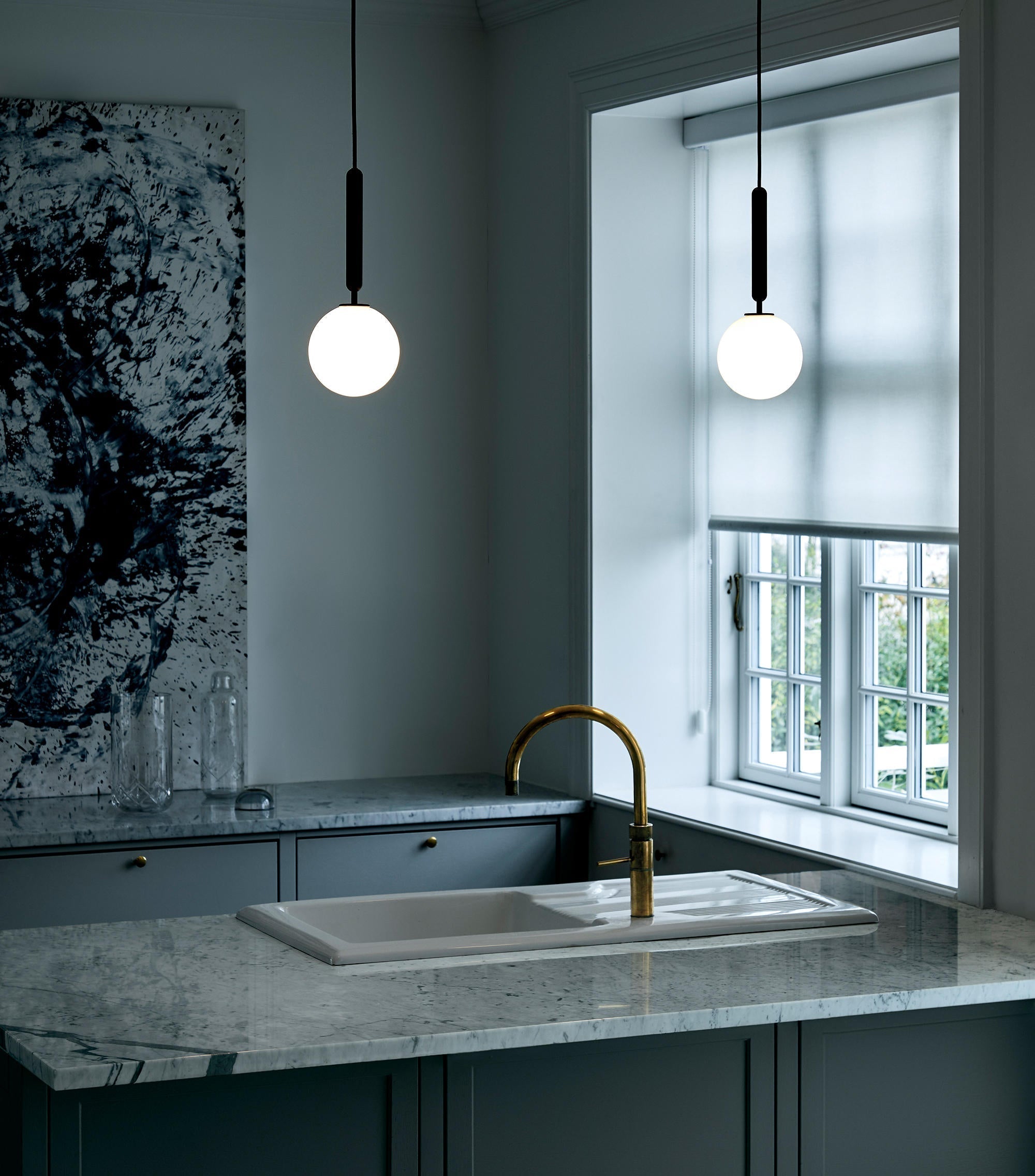 Velain Suspension industrielle en laiton - Neutralighting