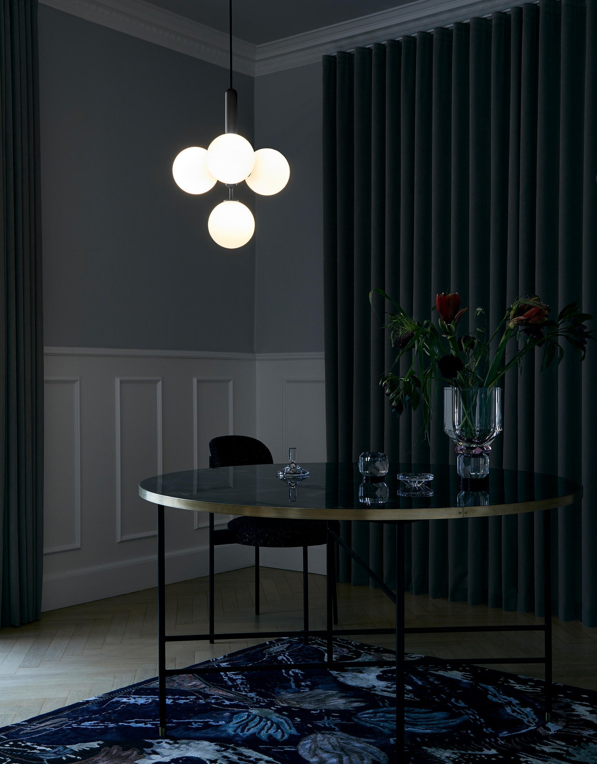 Calyxia Suspension Industrielle Classique en Verre - Neutralighting