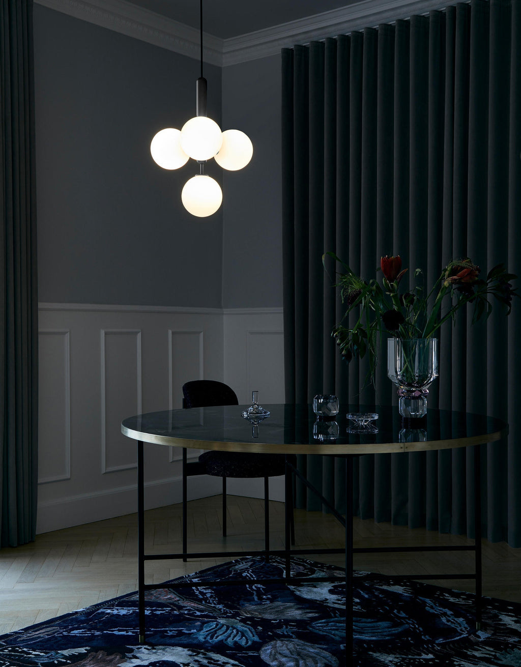 Velain Suspension industrielle en laiton - Neutralighting