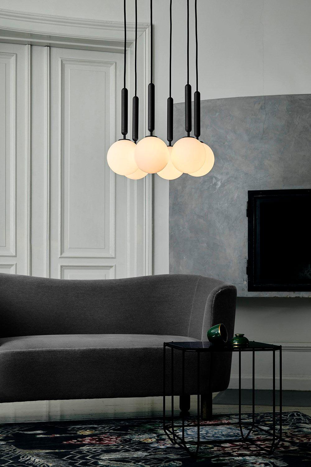 Calyxia Suspension Industrielle Classique en Verre - Neutralighting