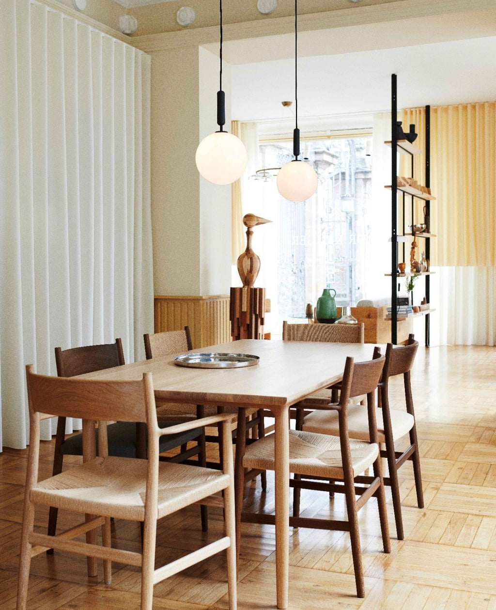 Calyxia Suspension Industrielle Classique en Verre - Neutralighting