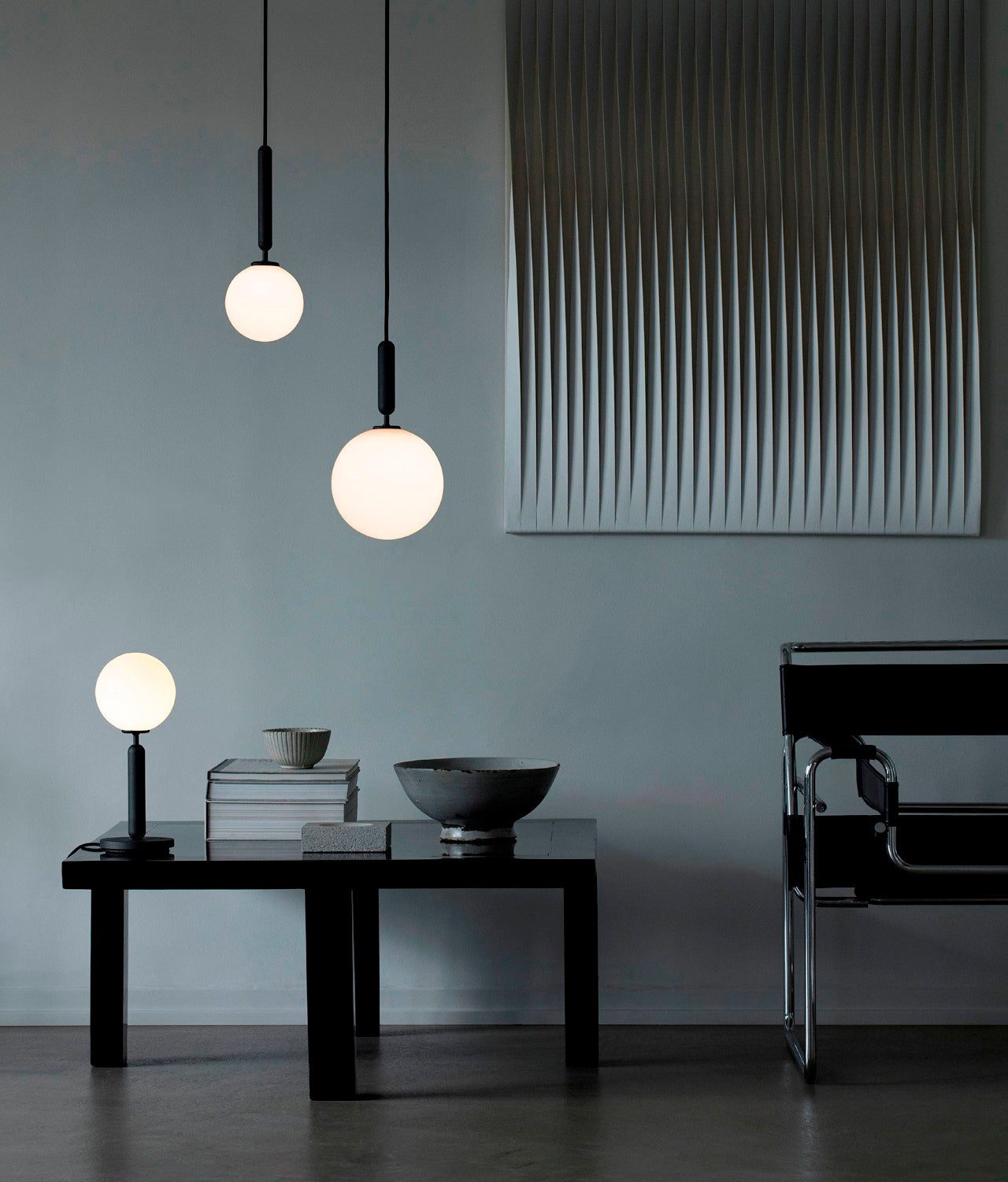 Calyxia Suspension Industrielle Classique en Verre - Neutralighting