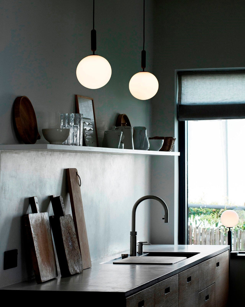 Calyxia Suspension Industrielle Classique en Verre - Neutralighting