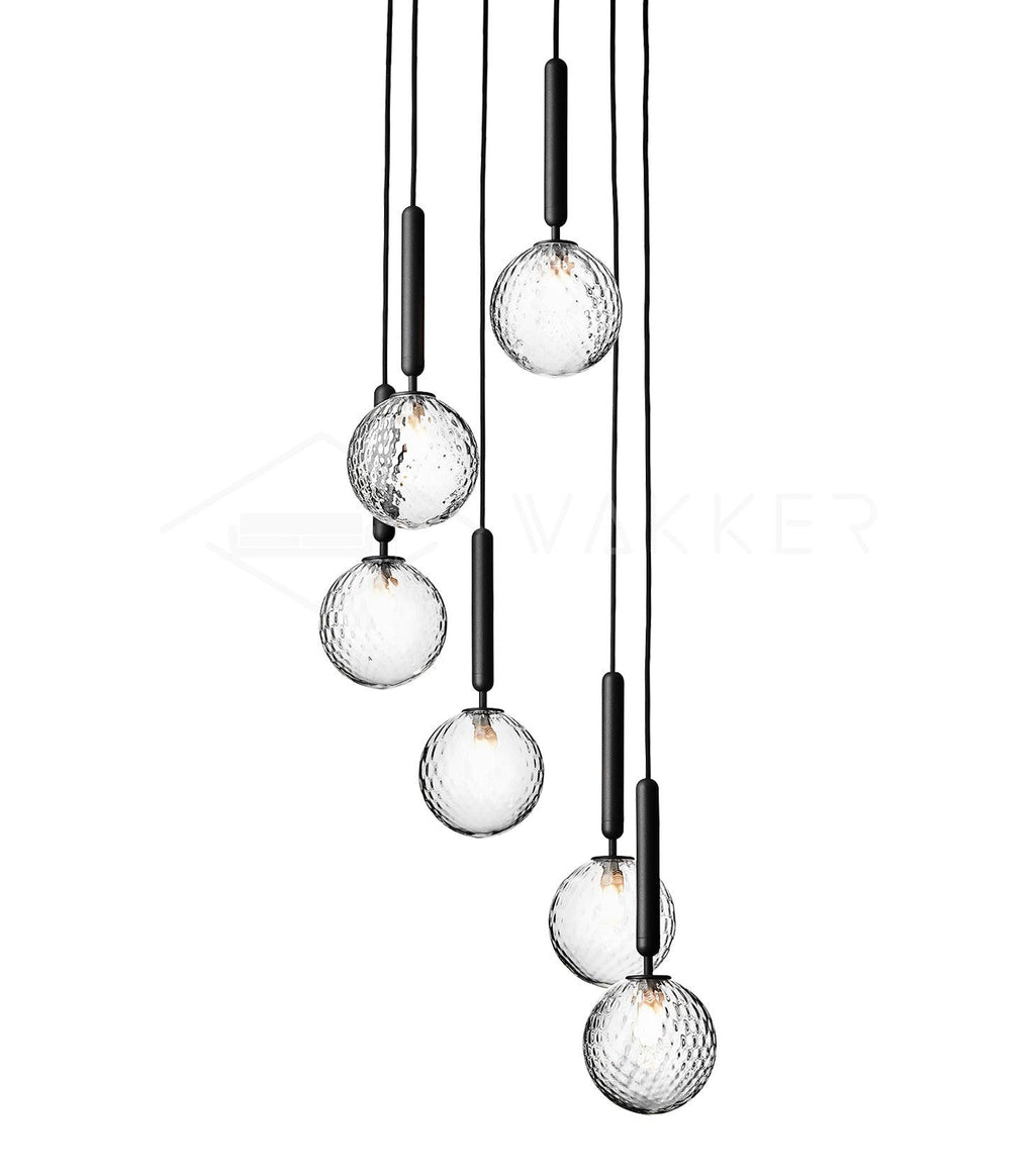 Calyxia Suspension Industrielle Classique en Verre - Neutralighting