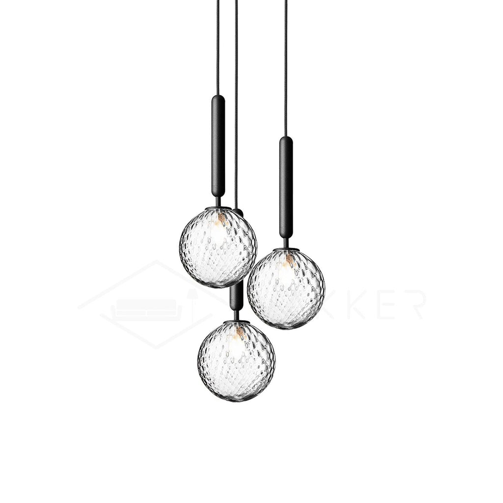 Calyxia Suspension Industrielle Classique en Verre - Neutralighting