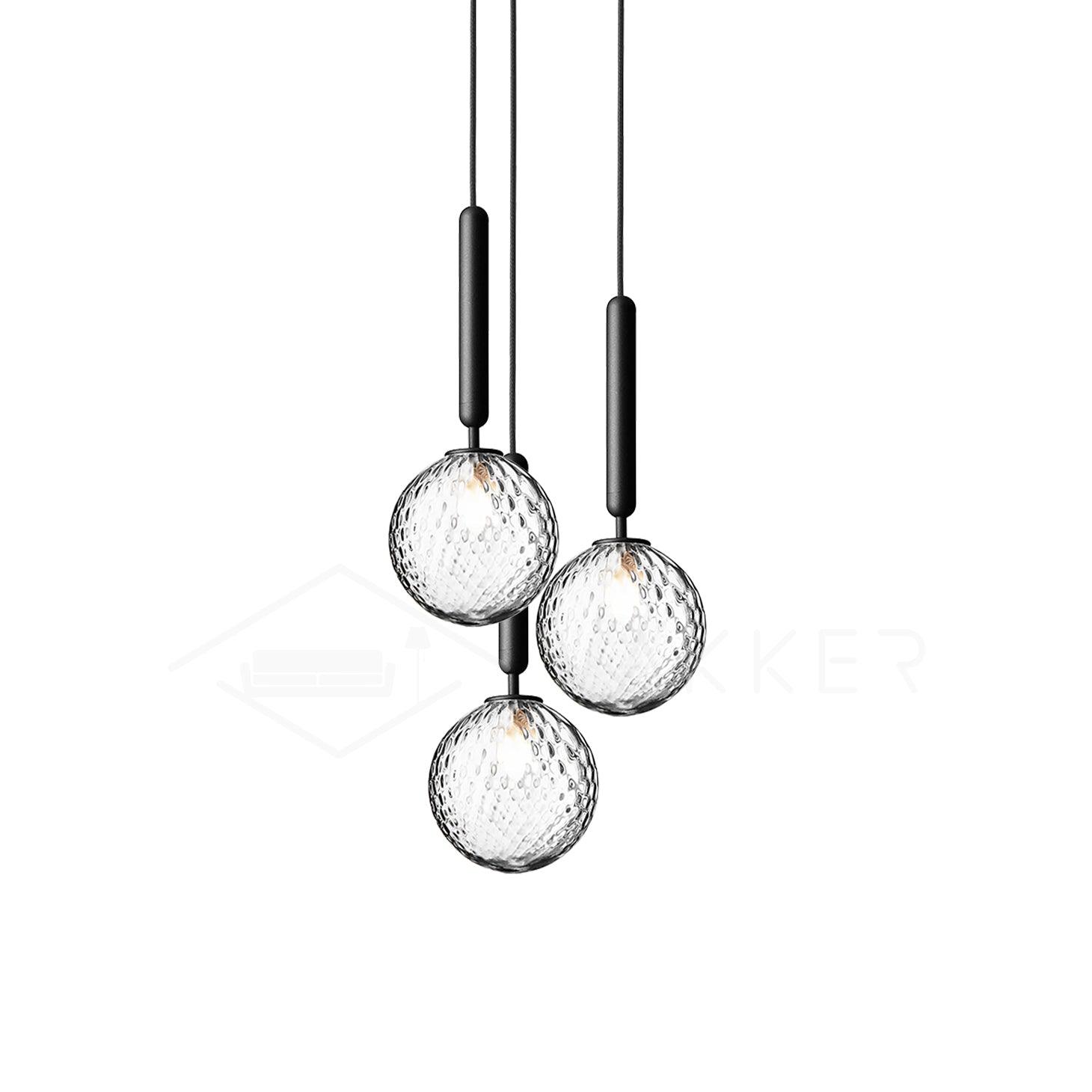 Calyxia Suspension Industrielle Classique en Verre - Neutralighting