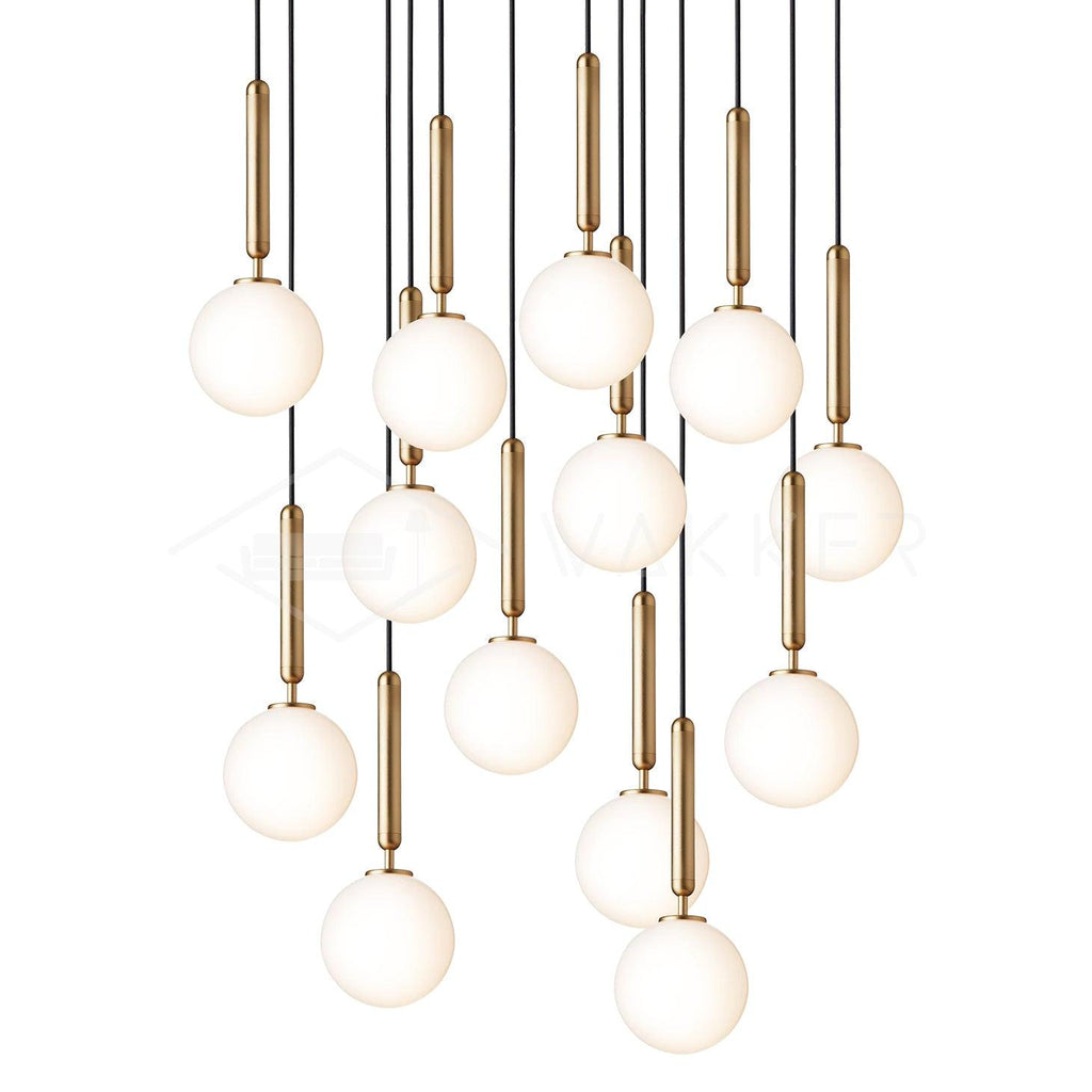 Calyxia Suspension Industrielle Classique en Verre - Neutralighting