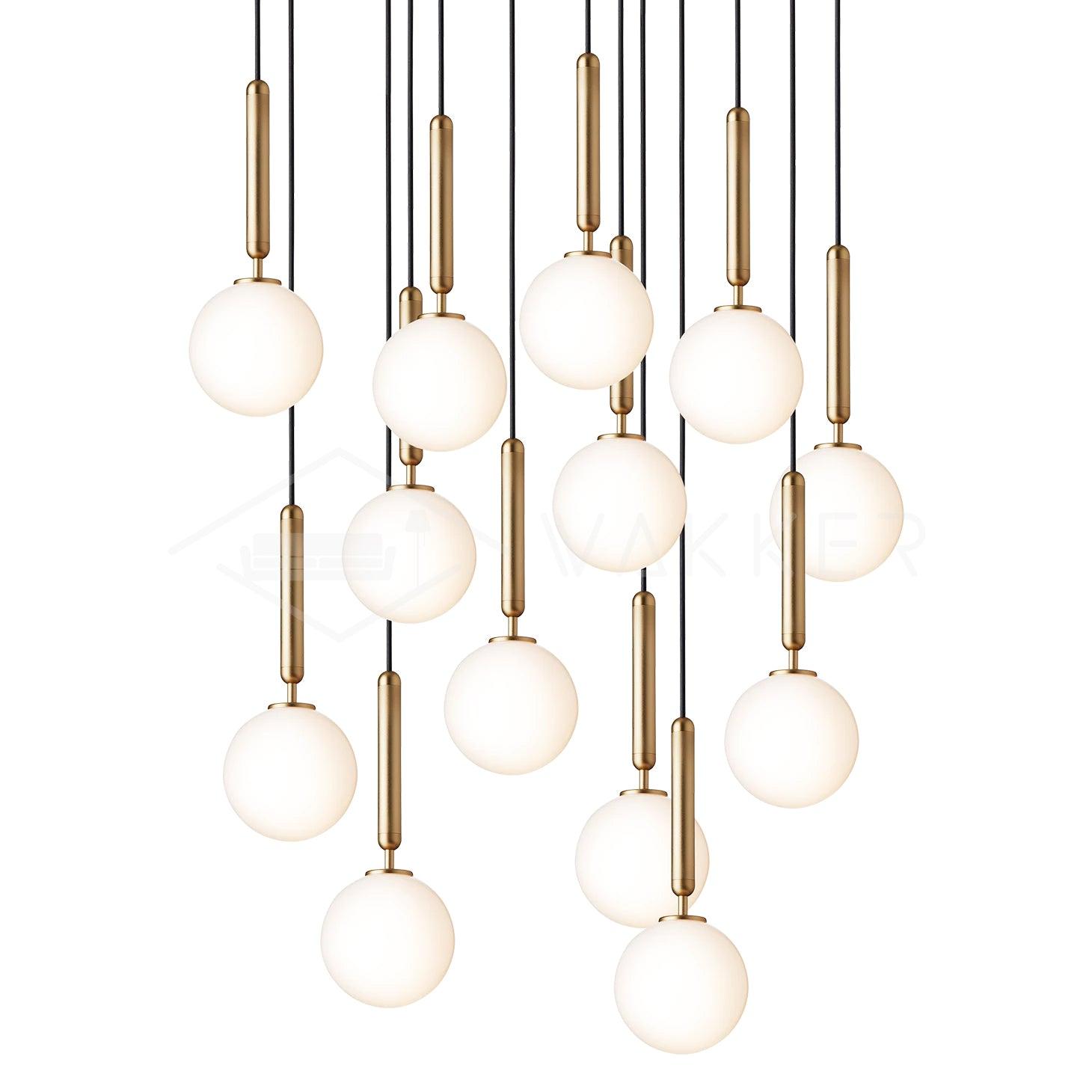 Calyxia Suspension Industrielle Classique en Verre - Neutralighting