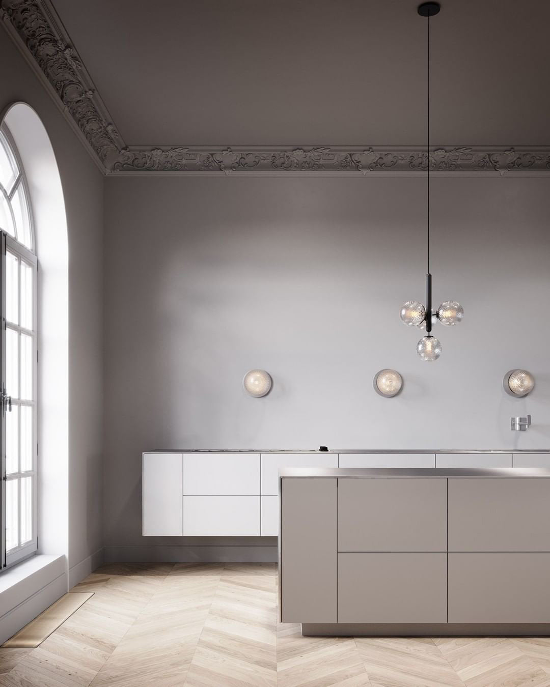 Velain Suspension industrielle en laiton - Neutralighting