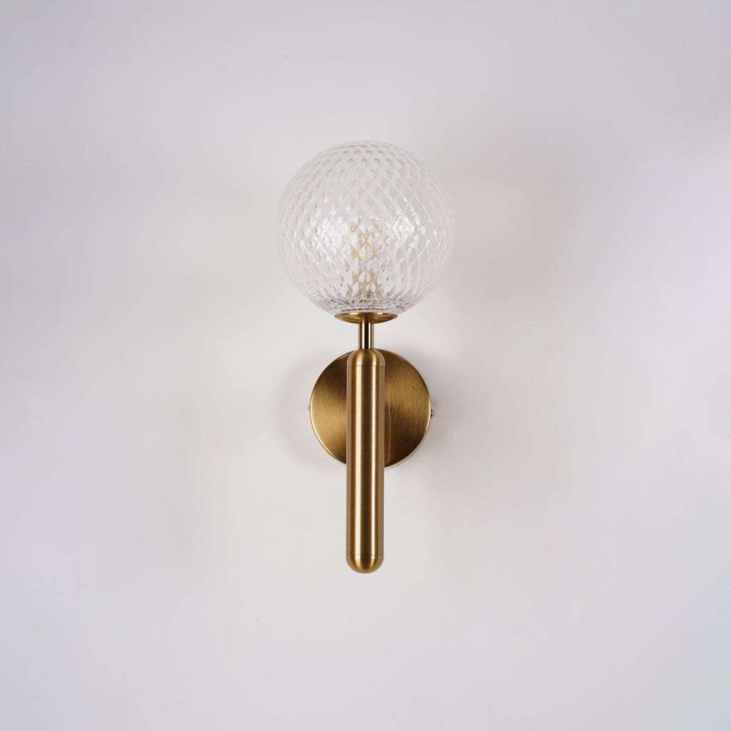 Ilirila Applique Murale Moderne Minimaliste en Laiton et Verre - Neutralighting