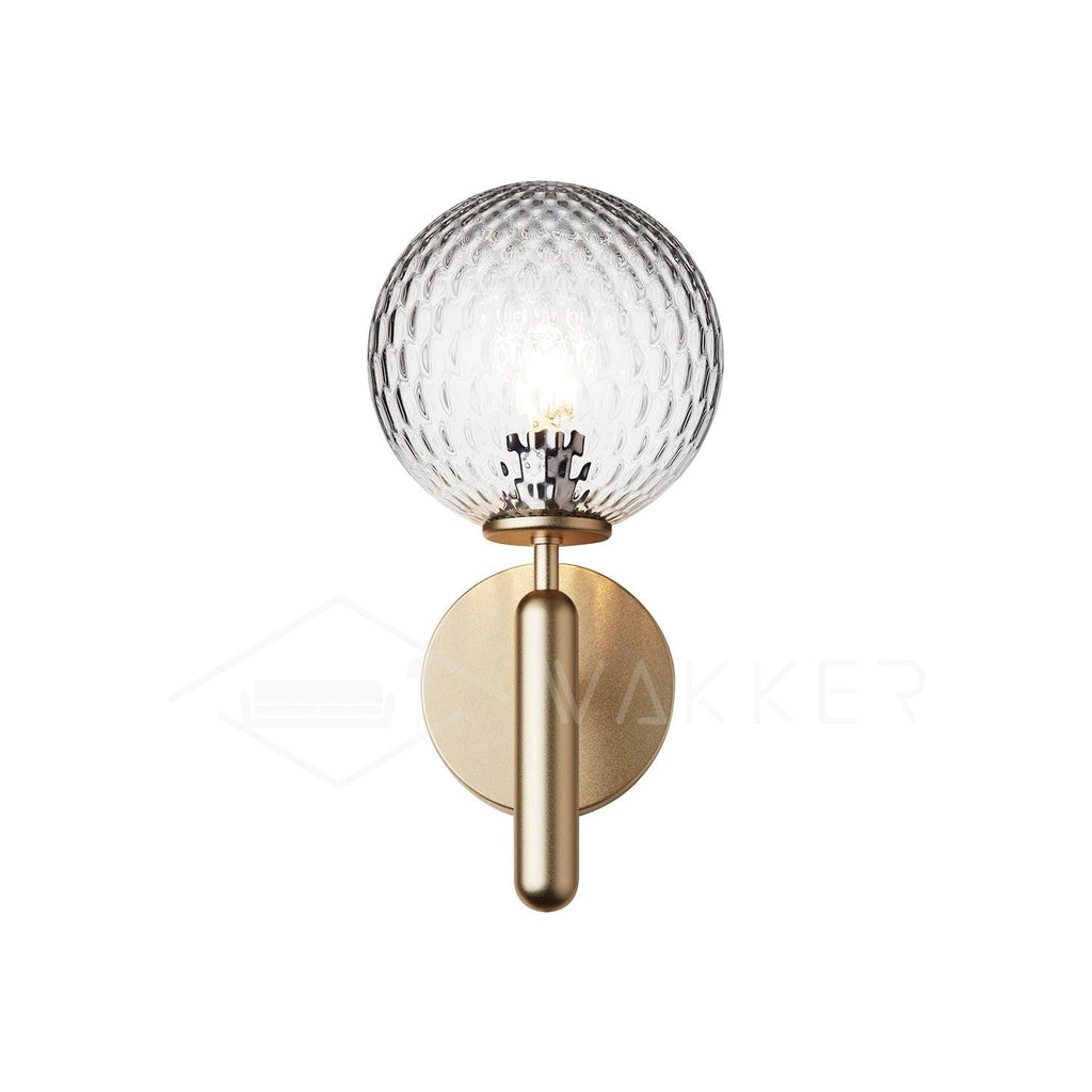 Ilirila Applique Murale Moderne Minimaliste en Laiton et Verre - Neutralighting