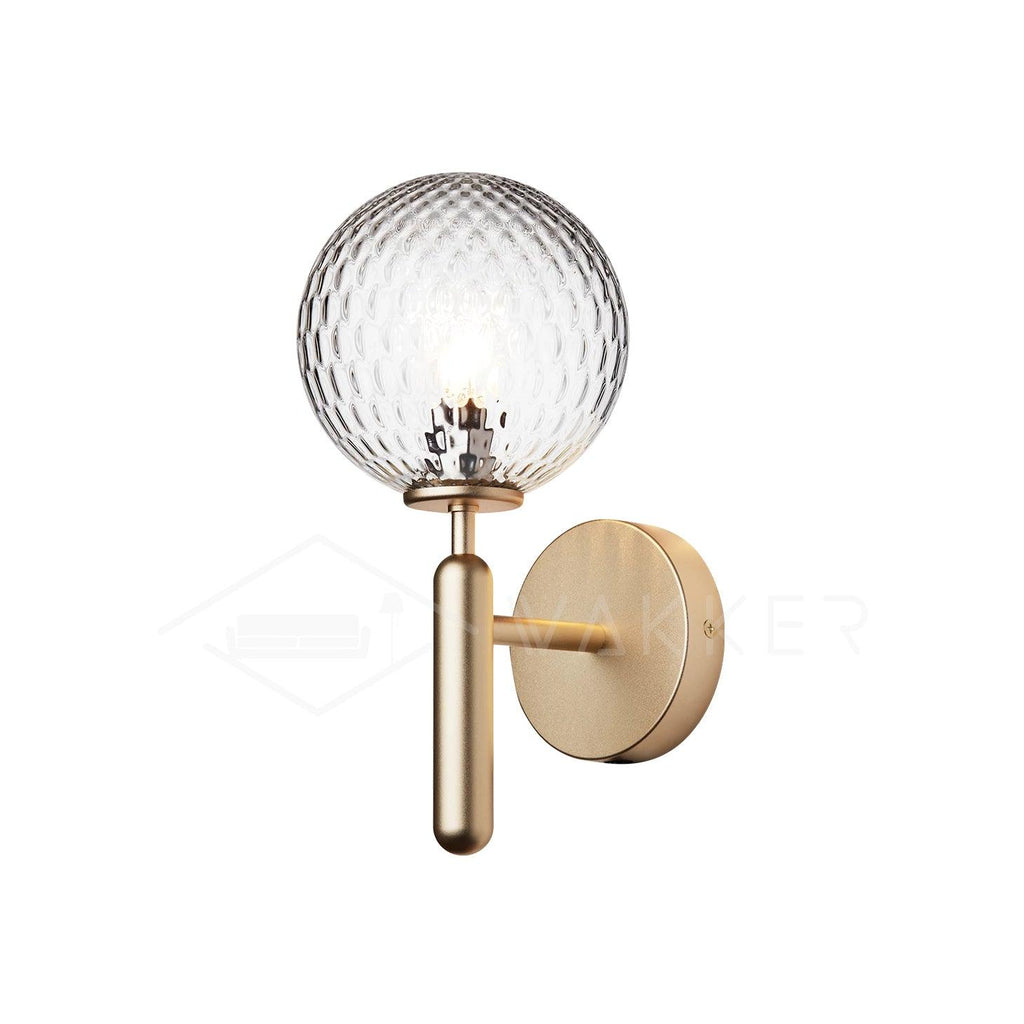 Ilirila Applique Murale Moderne Minimaliste en Laiton et Verre - Neutralighting