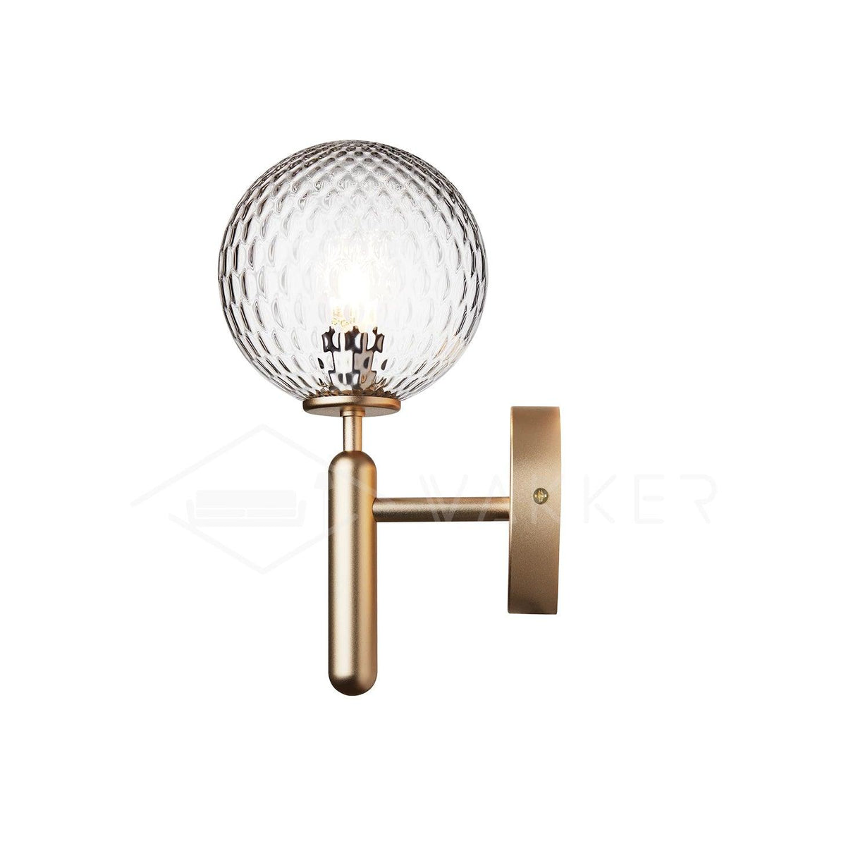 Ilirila Applique Murale Moderne Minimaliste en Laiton et Verre - Neutralighting