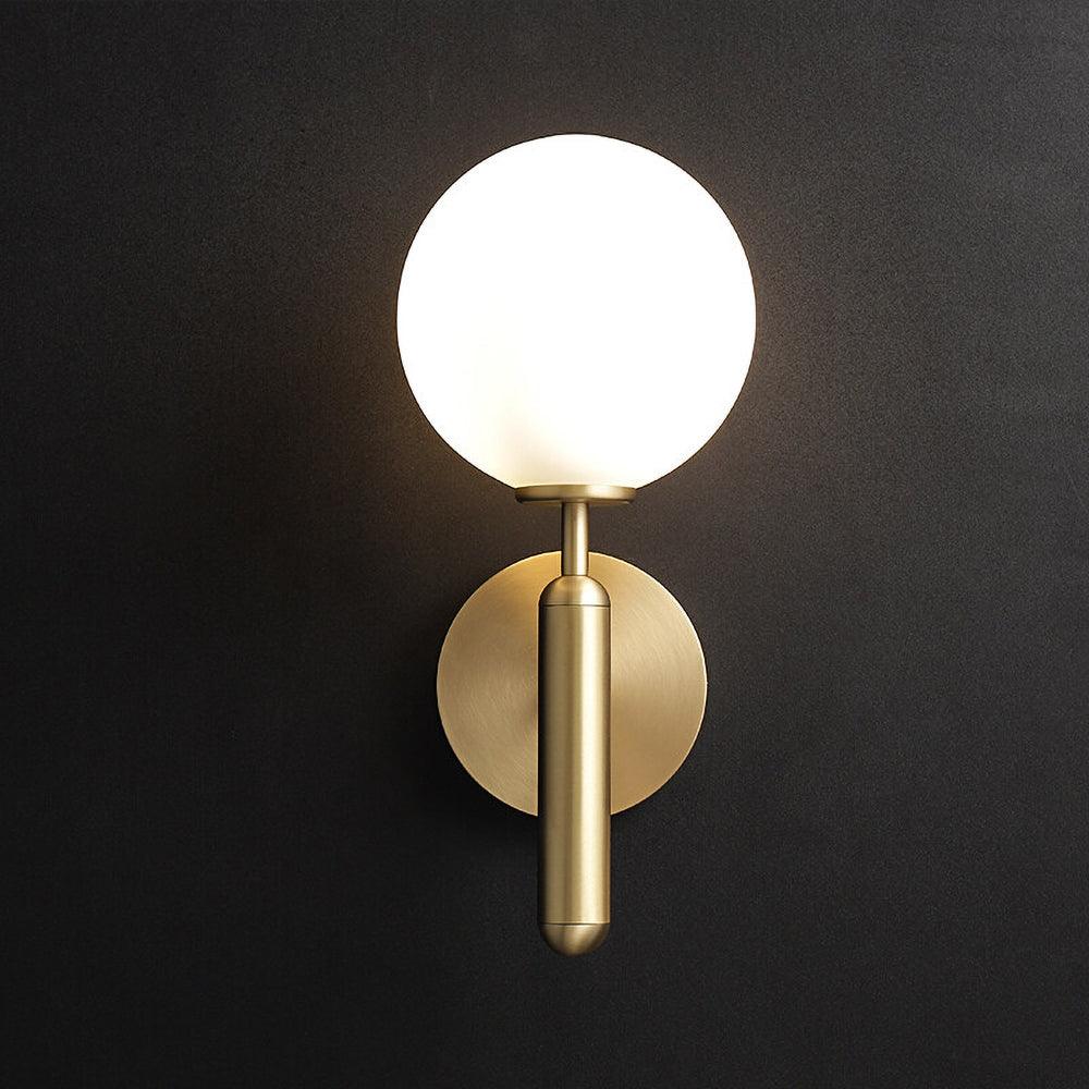 Ilirila Applique Murale Moderne Minimaliste en Laiton et Verre - Neutralighting