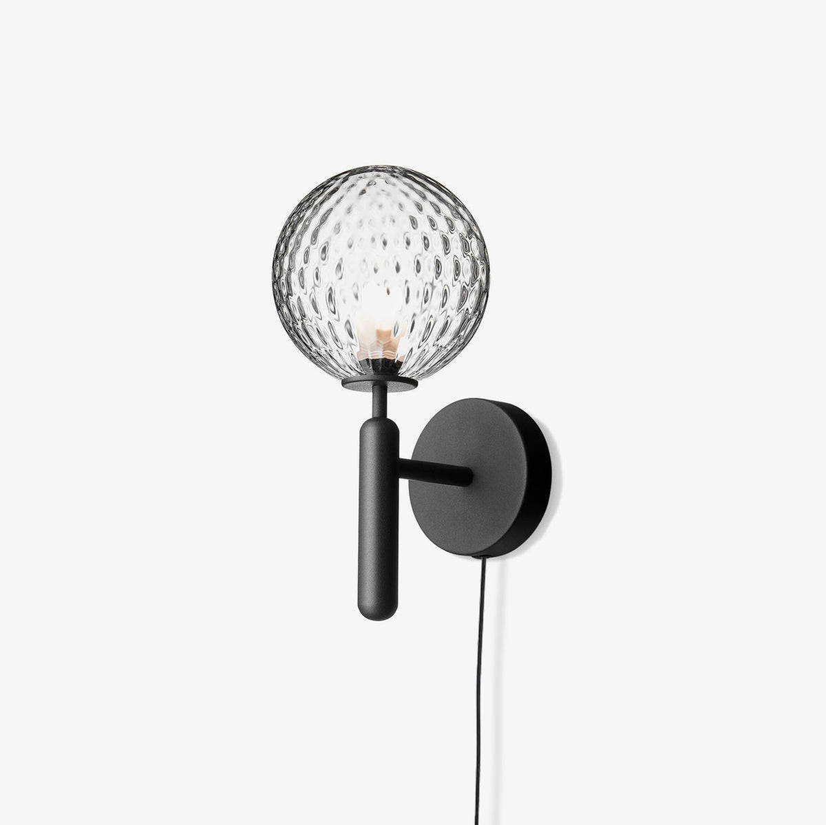 Lustra Wall Lamp Plug In Glass Globe Nordic - Neutralighting