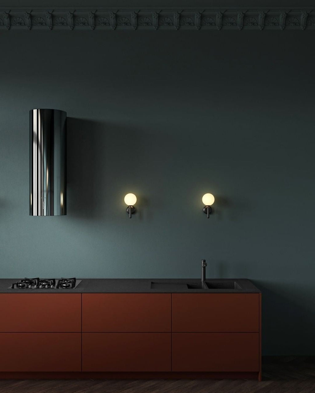 Ilirila Applique Murale Moderne Minimaliste en Laiton et Verre - Neutralighting