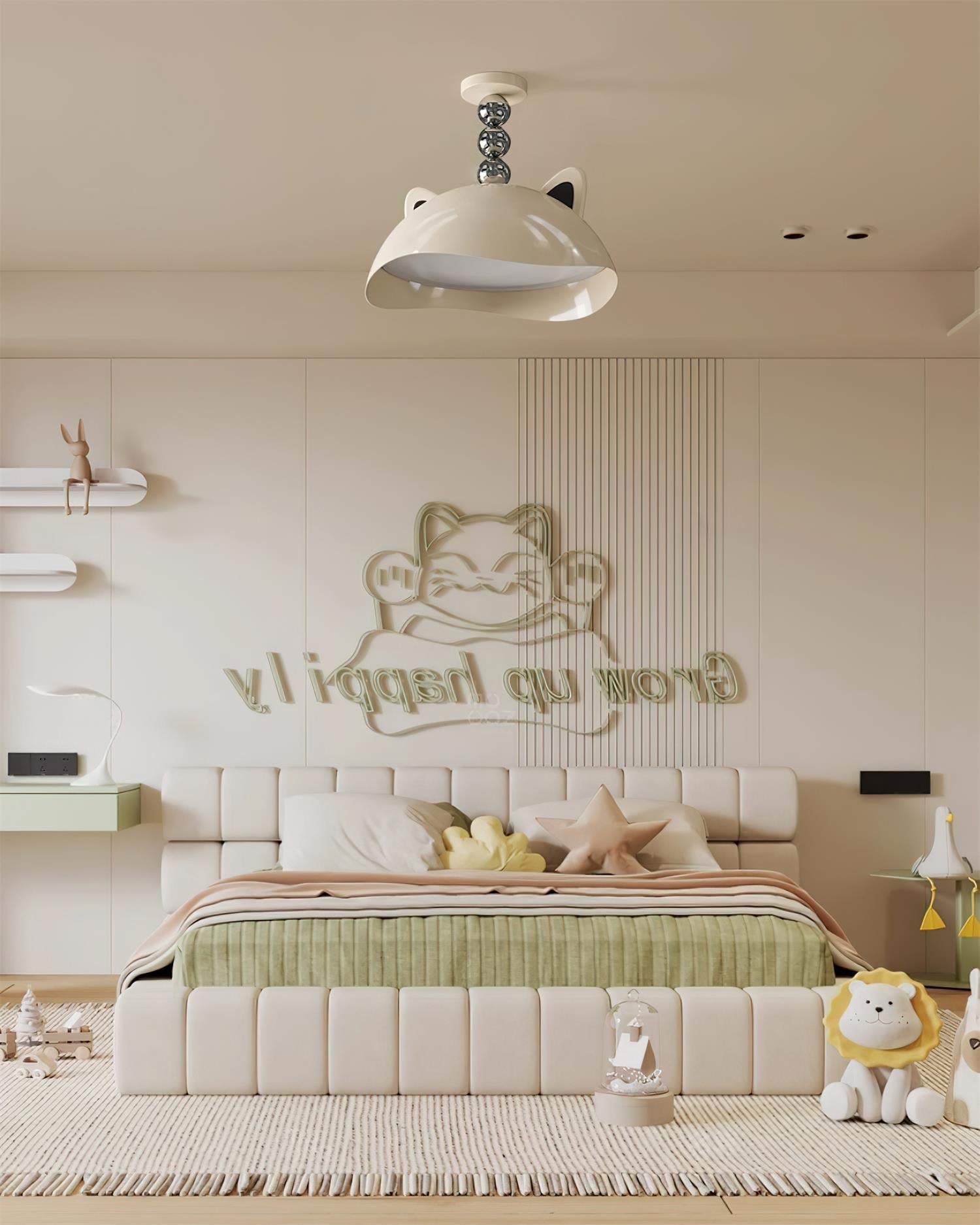 Miki Lumière de Plafond Oreilles de Chat Orbes Brillants Ludiques - Neutralighting