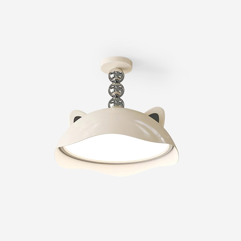Miki Plafonnier Chat Oreilles Sphère Accent Ludique Moderne - Neutralighting