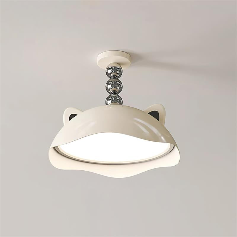 Miki Plafonnier Chat Oreilles Sphère Accent Ludique Moderne - Neutralighting