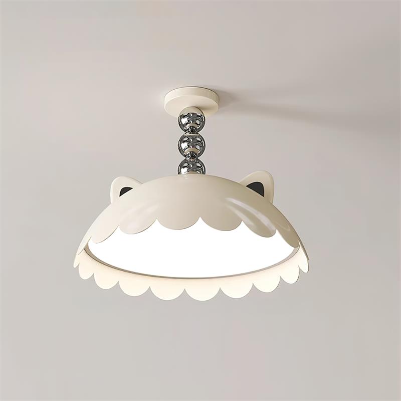 Miki Plafonnier Chat Oreilles Sphère Accent Ludique Moderne - Neutralighting