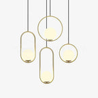 Lustra Lampe Pendante Anneau Moderne en Laiton - Neutralighting
