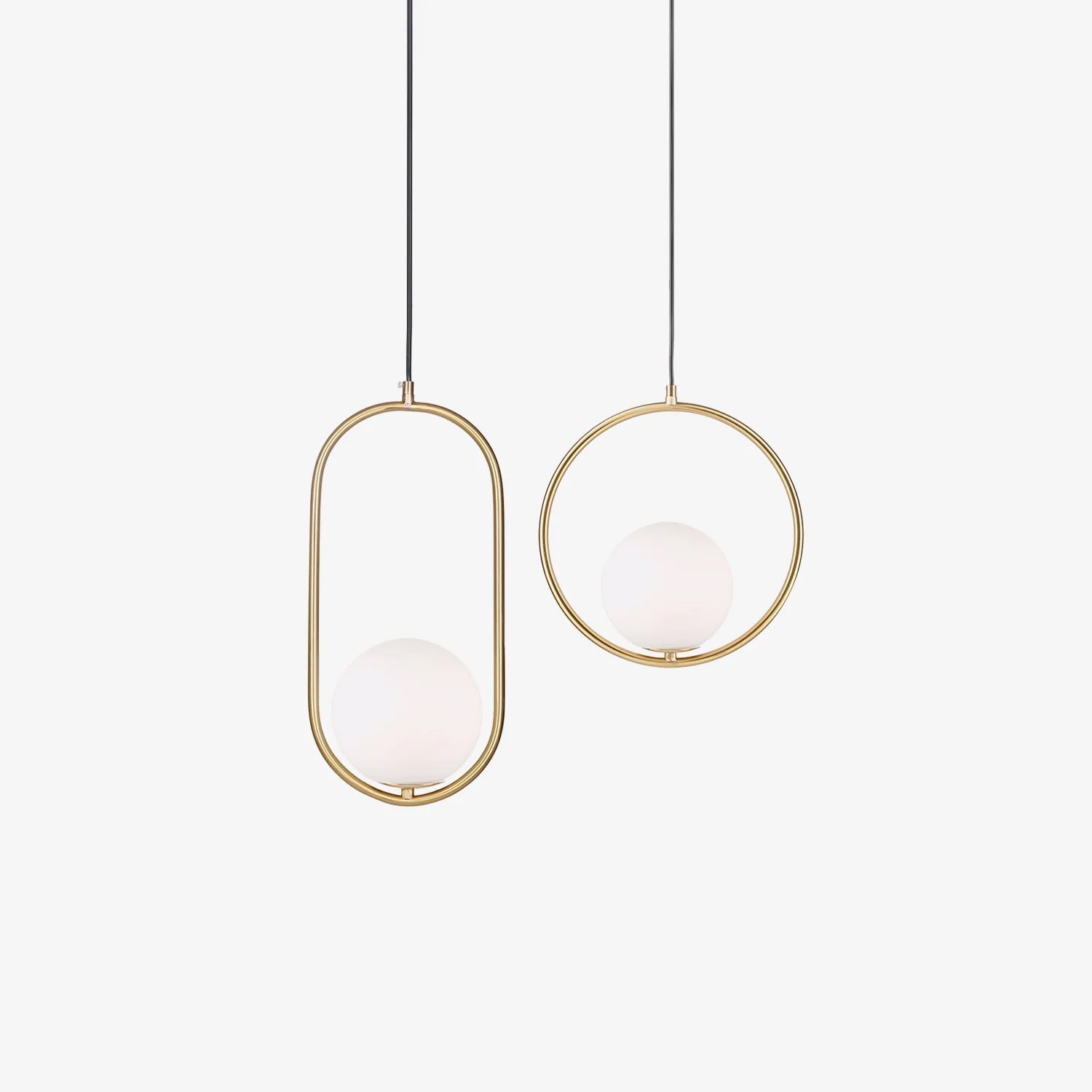Ellipse Suspension Contemporaine en Laiton - Neutralighting