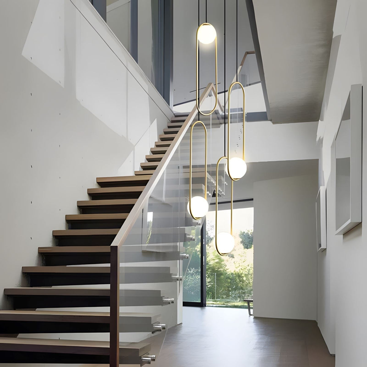 Lylorarae Chandelier Moderne Minimaliste en Verre Combiné - Neutralighting