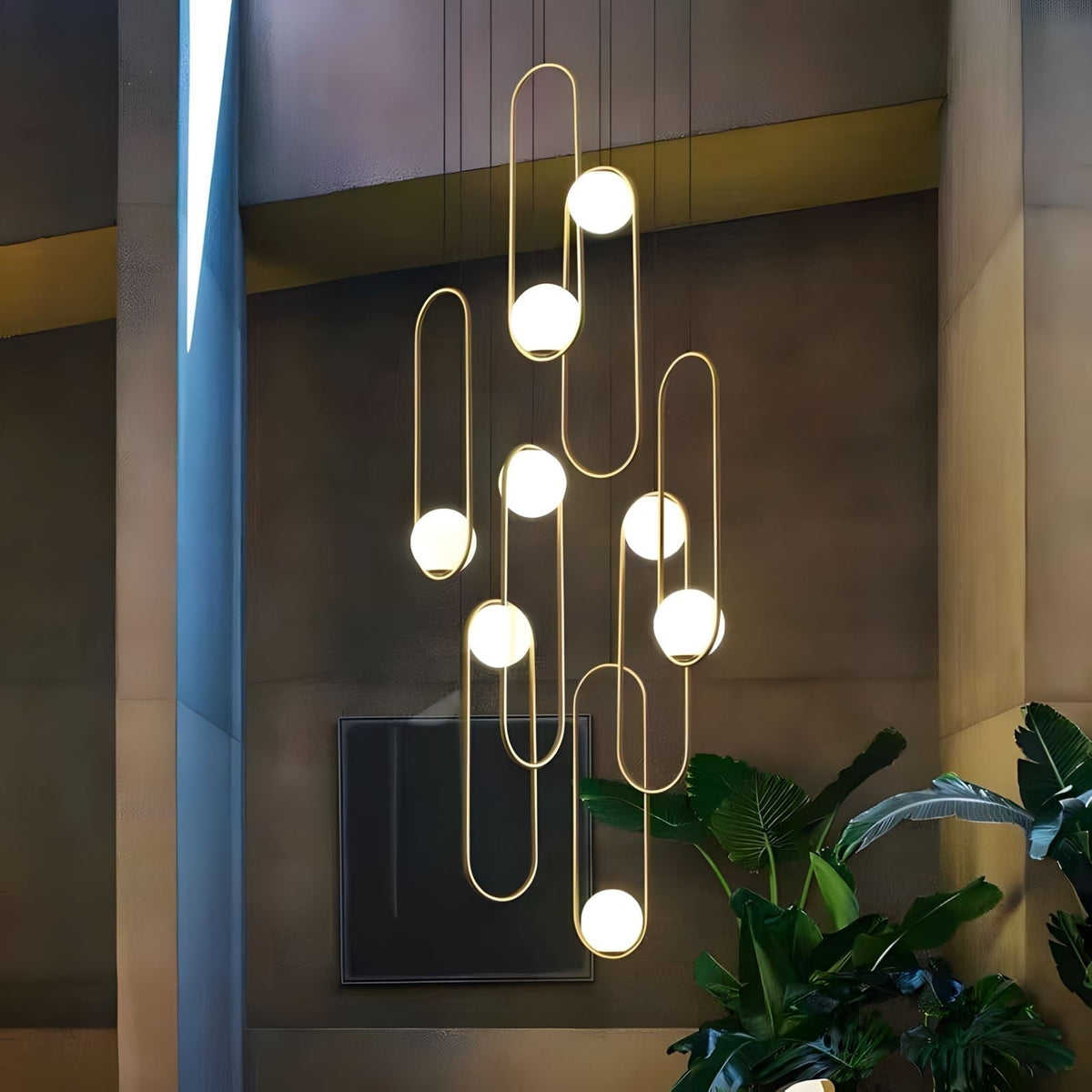 Lylorarae Chandelier Moderne Minimaliste en Verre Combiné - Neutralighting