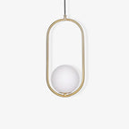 Lustra Lampe Pendante Anneau Moderne en Laiton - Neutralighting