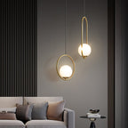 Lustra Lampe Pendante Anneau Moderne en Laiton - Neutralighting