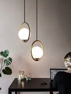 Lustra Lampe Pendante Anneau Moderne en Laiton - Neutralighting