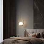 Lustra Lampe Pendante Anneau Moderne en Laiton - Neutralighting