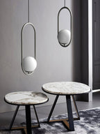 Lustra Lampe Pendante Anneau Moderne en Laiton - Neutralighting