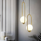 Lustra Lampe Pendante Anneau Moderne en Laiton - Neutralighting