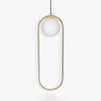Lustra Lampe Pendante Anneau Moderne en Laiton - Neutralighting