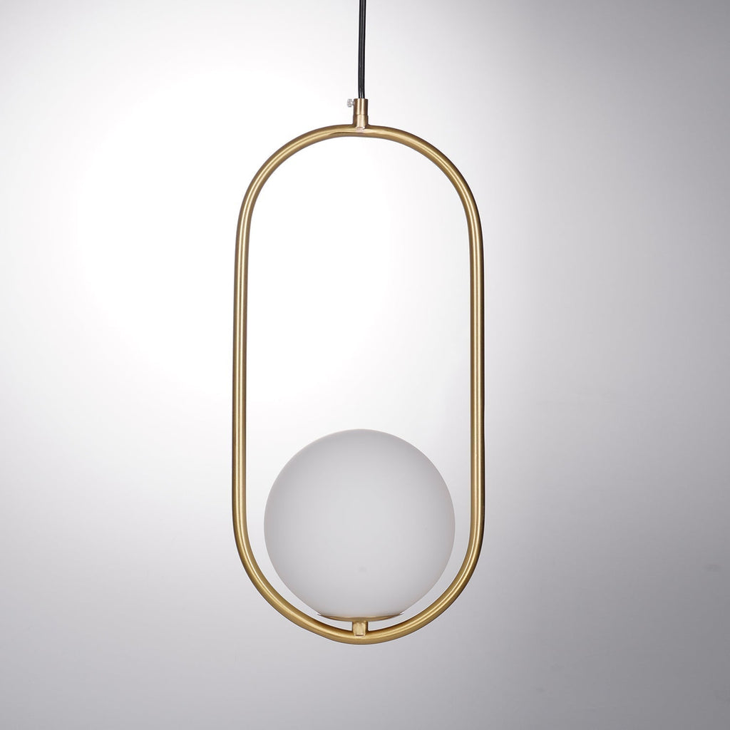 Lustra Lampe Pendante Anneau Moderne en Laiton - Neutralighting