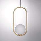 Lustra Lampe Pendante Anneau Moderne en Laiton - Neutralighting