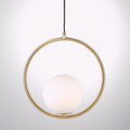 Lustra Lampe Pendante Anneau Moderne en Laiton - Neutralighting