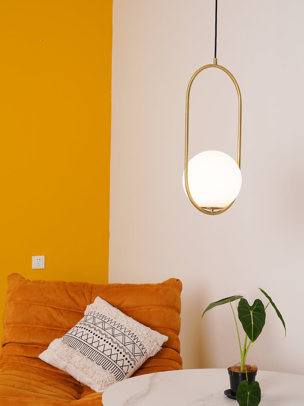 Lustra Lampe Pendante Anneau Moderne en Laiton - Neutralighting
