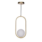 Lustra Lampe Pendante Anneau Moderne en Laiton - Neutralighting